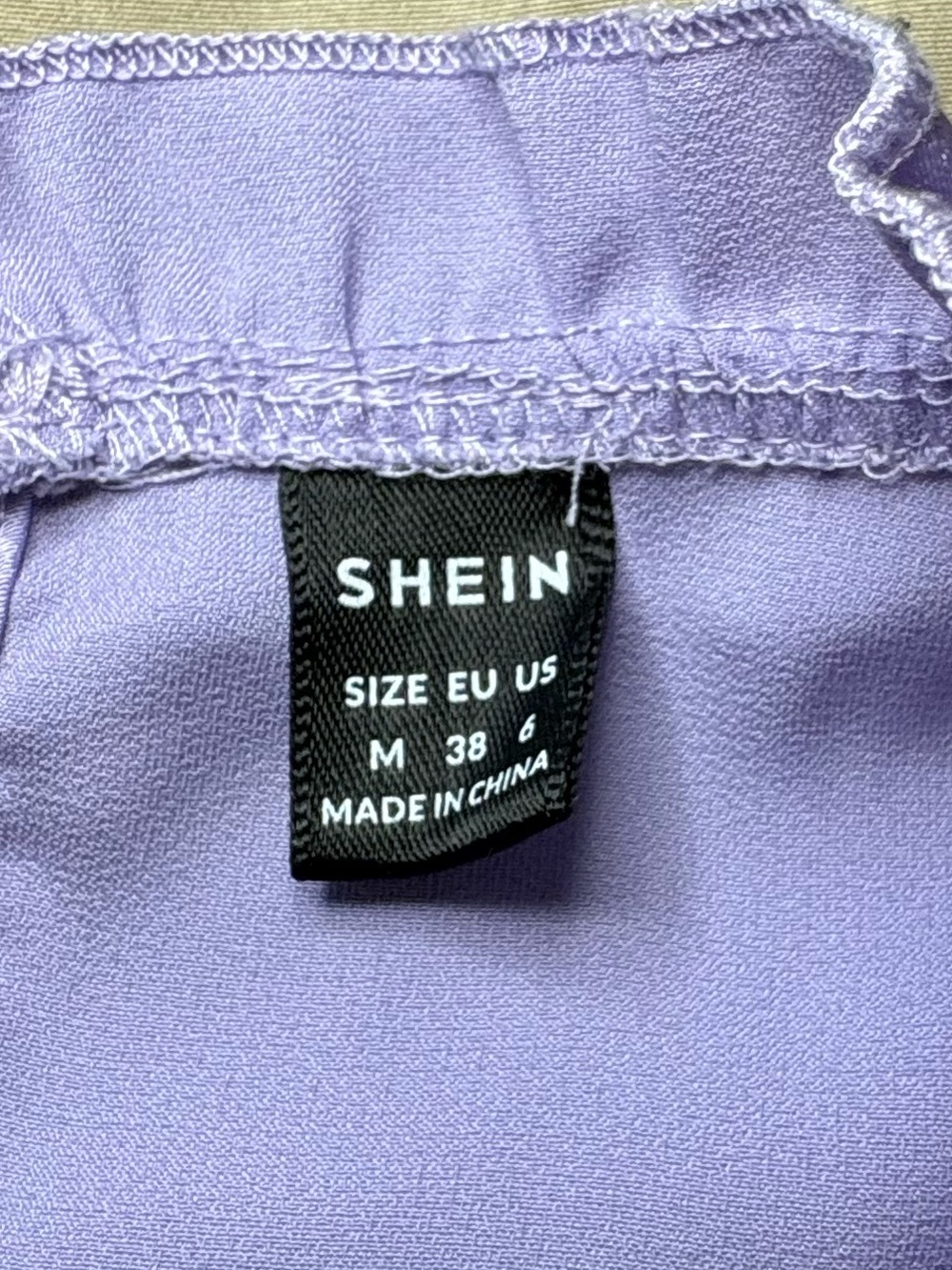 Lavender Short Sleeve Blouse & Black Floral Top Set - Picture 3 of 7